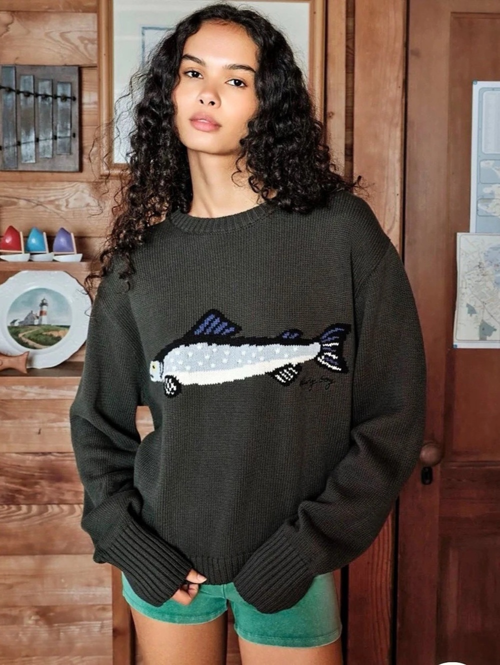 Dairy Boy The Fisherman's Daughter Sweater Crewneck in Greenpoint